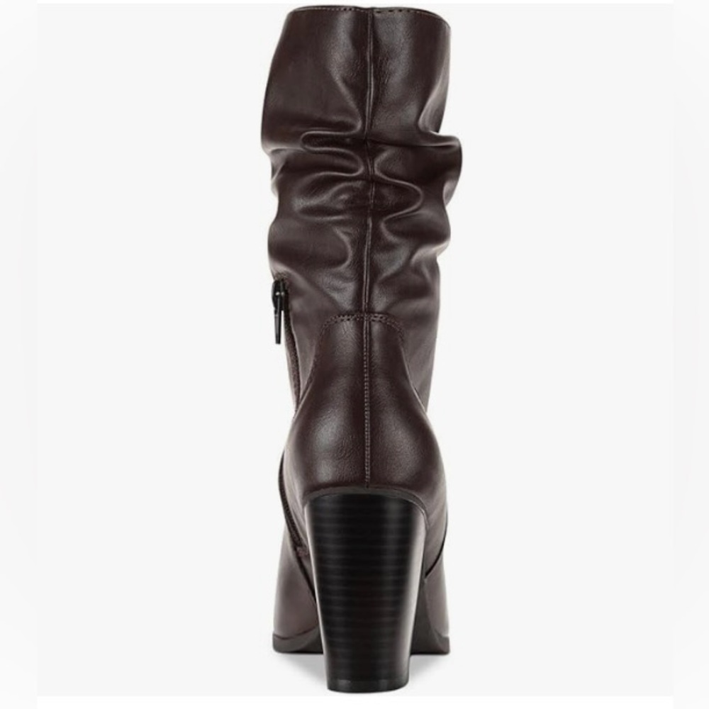 Style & Co. Dark Brown Heeled Boots Size 9.5 - Picture 4 of 16